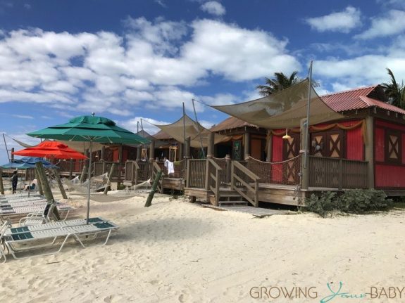 Disney's Private Island Castaway Cay - private cabanas