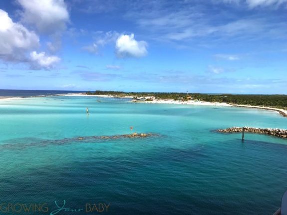 Disney's Private Island Castaway Cay - view from the ship