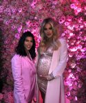 Khloe and Kourtney Kardashian at Khloe's baby shower March 2018