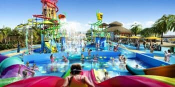 Royal Caribbean water park on cococay