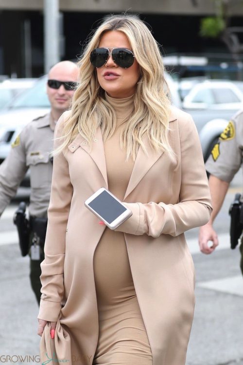 Very pregnant Khloe Kardashian goes shopping in West Hollywood