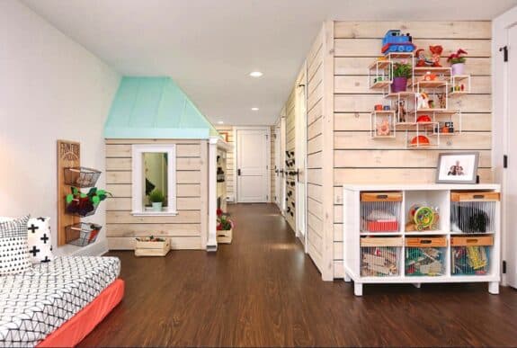 Basement indoor cottage playhouse