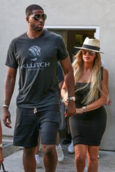 Khloe Kardashian and Tristan Thompson out for dinner in LA