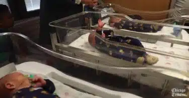 Mario Aguirre and Teri Nobles welcome triplets after twins