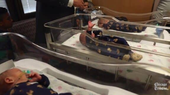 Mario Aguirre and Teri Nobles welcome triplets after twins