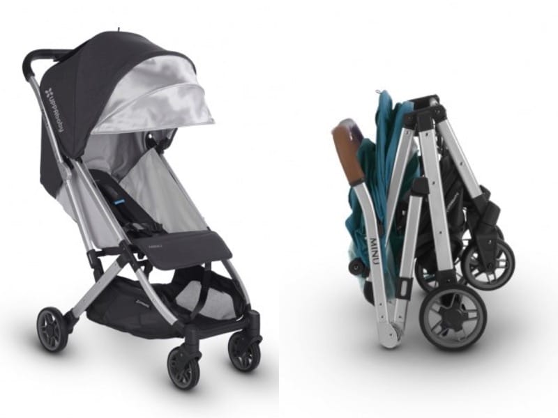 one hand push stroller