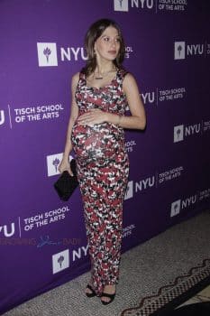 Very pregnant Hilaria Baldwin at NYU Tisch School of the Arts 2018 Gala