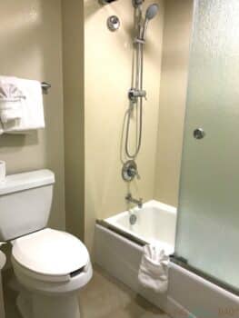 Walt Disney World Coronado Springs Resort - newly renovated cabana suite bathroom