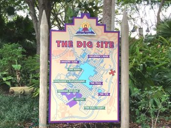 Walt Disney World Coronado Springs Resort - the dig map