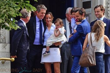 Hugh Grant and Anna Eberstein get married in London UK
