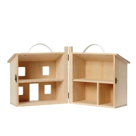 Kids wooden dollhouse - holdie house