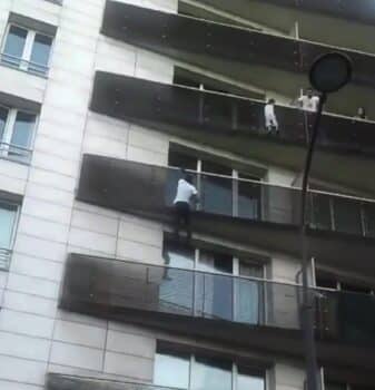 Mamoudou Gassama scales French apartment building to save little boy