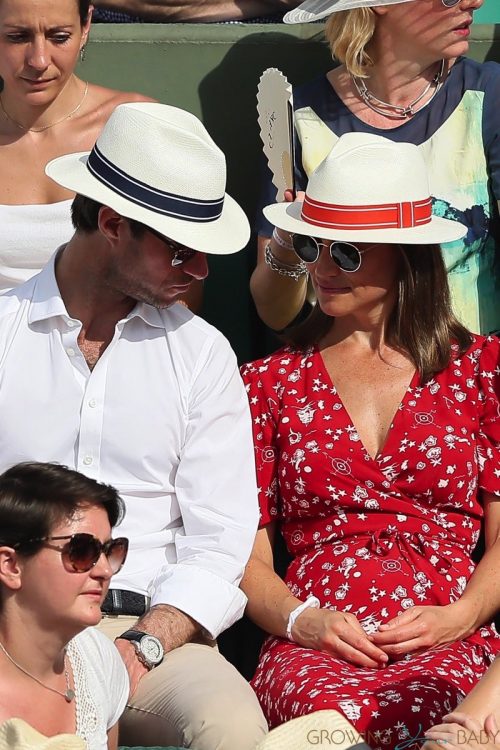 Pregnant Pippa Middleton, James Matthews at the french open