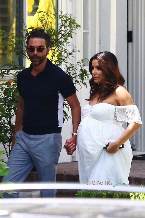 Very Pregnant Eva Longoria and Jose Baston celebrate baby shower in LA