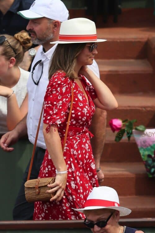 pregnant Pippa Middleton attends the 2018 French Open