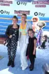 Jodie Sweetin with kids Zoie and Beatrix at the premiere of Hotel Transylvania 3 Summer Vacation
