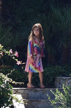 Penelope Disick on vacation in Italy with mom Kourtney Kardashian