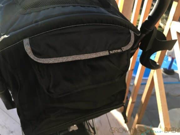 Summer Infant 3Dpac CS+ Compact Fold Stroller - back of stroller storage