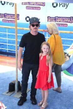 david spade with daughter Harper at the premiere of Hotel Transylvania 3 Summer Vacation