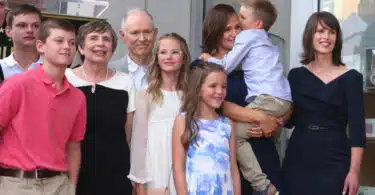 Jennifer Garner, Violet Affleck, Seraphina Affleck, Samuel Affleck at Hollywood Walk of Fame Ceremony