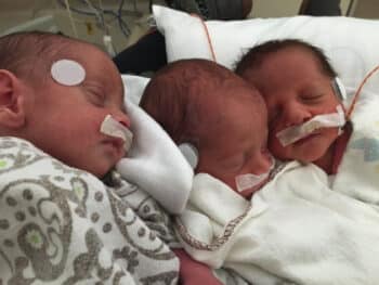 Mom Performs CPR On Premature Triplet While In Labour With Other Two