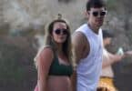 Pregnant Hilary Duff and Matthew Koma enjoy a romantic walk on the beach in Malibu F