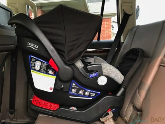 Britax Endeavours Infant Car Seat Review installed