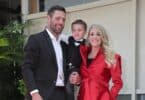 Carrie Underwood, Mike Fisher, Isaiah Fisher at Hollywood walk of fame F