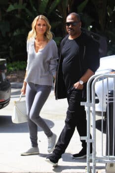 Eddie Murphy and Paige Butcher attend the Lakers game in Los Angeles