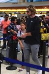 Gabriel Aubry and daughter Nahla depart Los Angeles at LAX