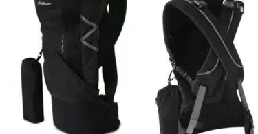Recalled Eddie Bauer First Adventure infant carrier, front and gback views