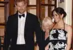 Pregnant Meghan, Duchess of Sussex and Prince Harry, Duke of Sussex seen leaving The Royal Variety Performance 2018 at London Palladium