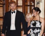 Pregnant Meghan, Duchess of Sussex and Prince Harry, Duke of Sussex seen leaving The Royal Variety Performance 2018 at London Palladium
