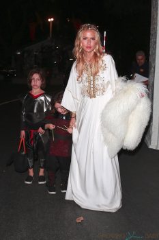 Rachel Zoe and family dress as medieval royals while out for halloween 2018
