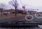 Dashcam Catches Child Seat Falling From Moving Vehicle