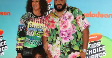 Nickelodeon Kids Choice Awards 2019 - DJ Khalad with wife Nicole Tuck and son Asahd