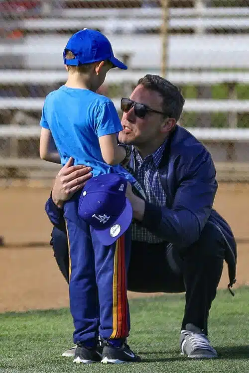 Ben Affleck attends his son Samuel's  baseball practice  6