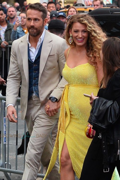 Blake Lively baby bump pokemon premiere