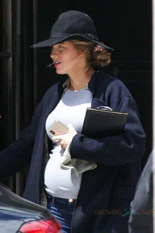 Pregnant Blake Lively and her growing baby bump out and about in Boston 