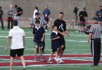 Tom Brady Plays Football With Sons Ben & John At Harvard University Event