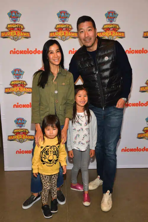 Lisa Ling and Paul Song with their daughters at Paw Patrol Event.jpg