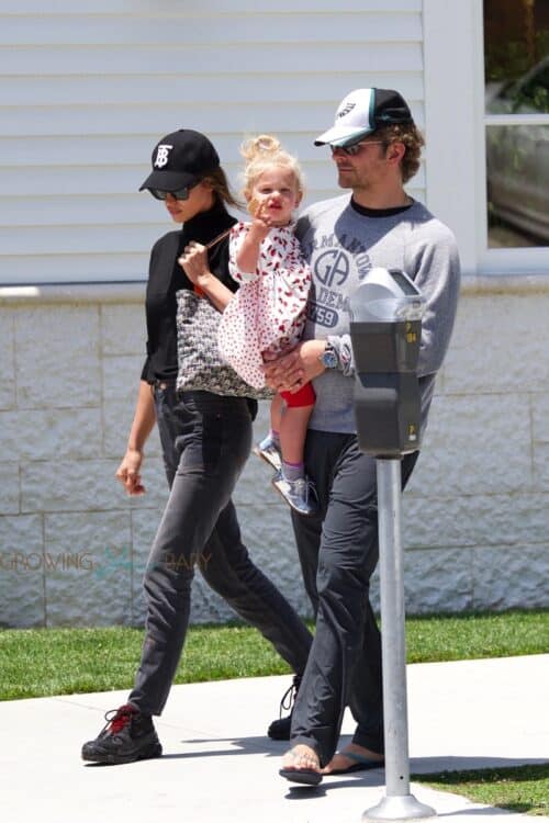  Bradley Cooper and Irina Shayk take their daughter Lea out for ice cream in Brentwood 
