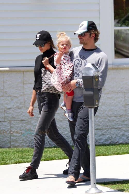 Bradley Cooper and Irina Shayk take their daughter Lea out for ice cream in Brentwood