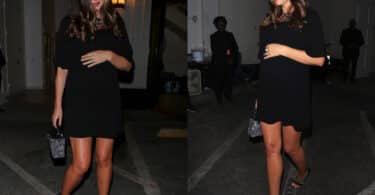 Pregnant Miranda Kerr leaves Louis Vuitton after a private event in Beverly Hills f
