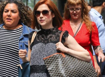Pregnant Ellie Kemper shows off her growing baby bump in NYC F