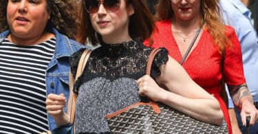 Pregnant Ellie Kemper shows off her growing baby bump in NYC F