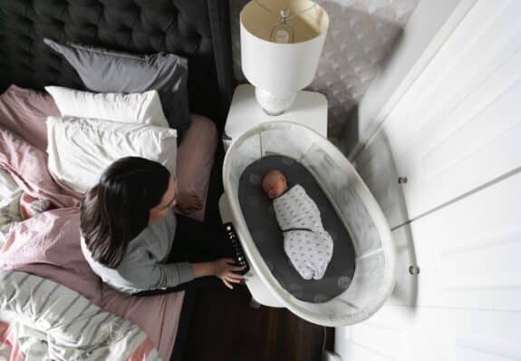 4Moms Introduces The MamaRoo Sleep Bassinet