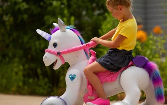 childs ride on unicorn