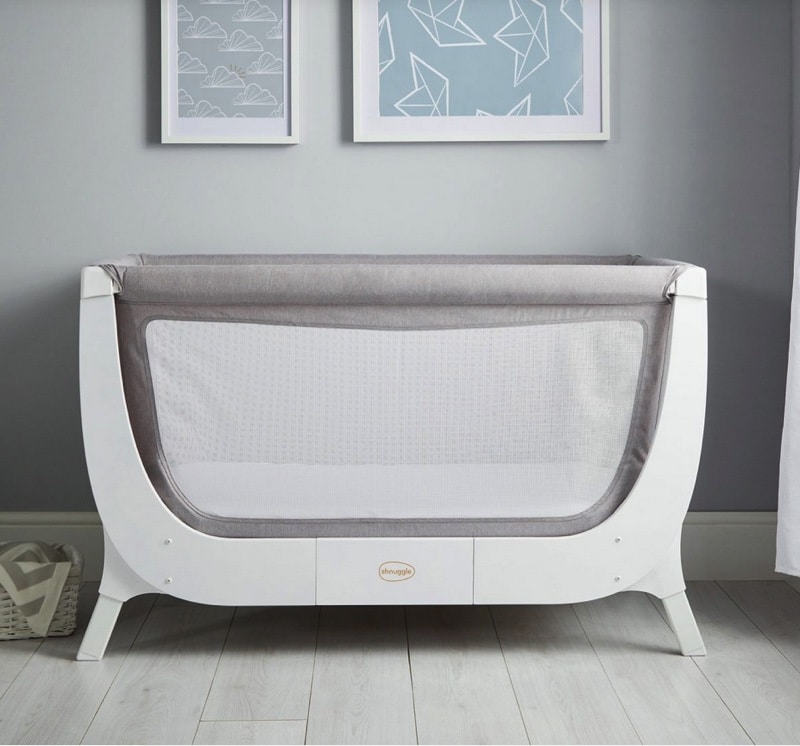 shnuggle air bedside crib