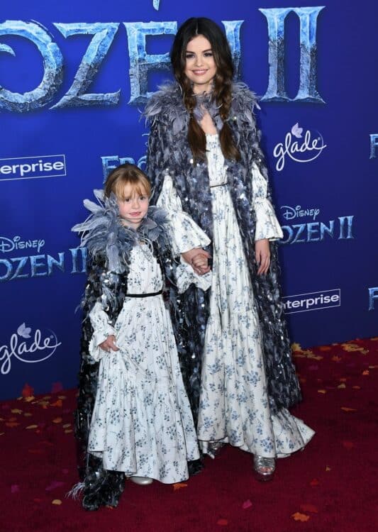 Gracie Teefey, Selena Gomez at frozen 2 premiere in LA